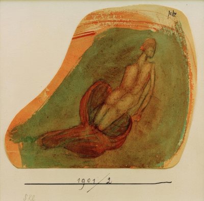 Floating Grace (in Pompeian Style) by Paul Klee